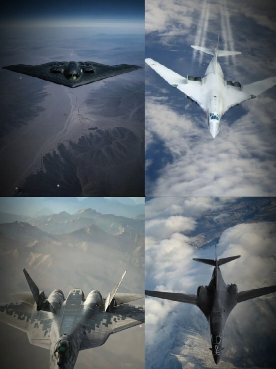Hnay đăng cặp đôi bất bại ở Mỹ và Nga nhá🇻🇳🇺🇸🇸🇮#b2spirit #tu160 #b1lancer #su30 #su57 