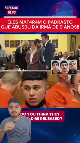 Eles acabaram com o padrasto que abus0u de sua irmã mais nova!  #court #crime #news 