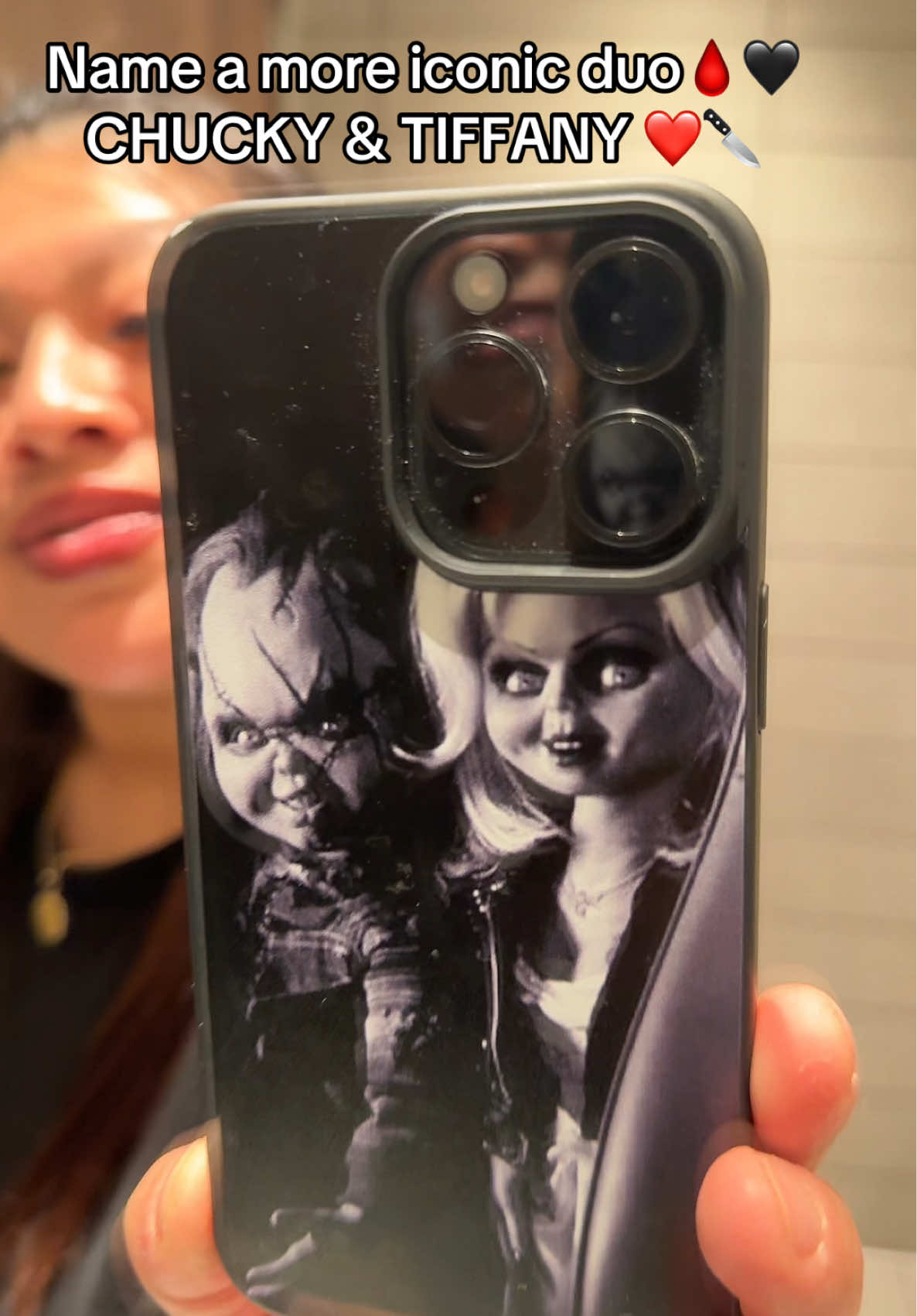 Chucky and Tiffany phone case ❤️🔪 #chucky #phonecase #spookytok #chuckytiffany 