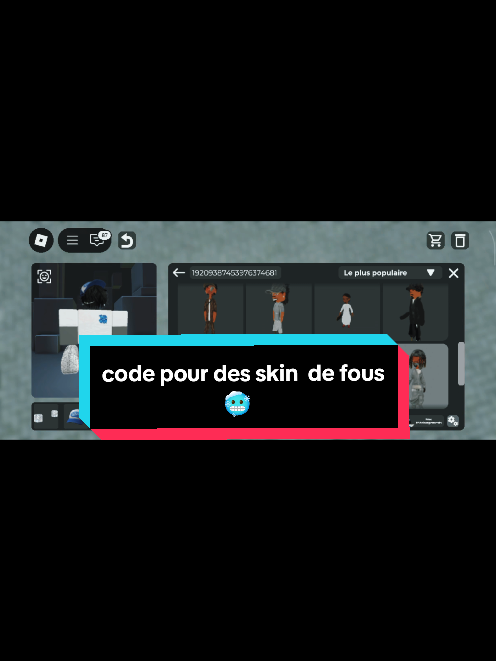 catalogue avatar code skin 🥶 #pourtoii #robloxfyp #catalogavatarcreator #92i 