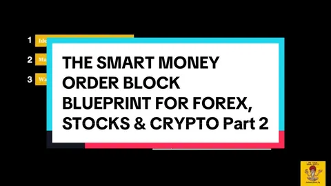 THE SMART MONEY ORDER BLOCK BLUEPRINT FOR FOREX, STOCKS & CRYPTO Part 2 #howtotradeforex #howtotrade #howtotradestocks #tradingstrategy #tradingtips        