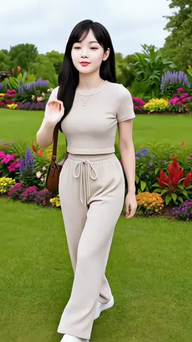 Bộ quần áo thun tăm cộc tay nữ