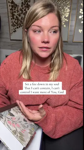 Set a fire down in my soul That I can't contain, I can't control I want more of You, God! #bible #jesus #charliekirk 