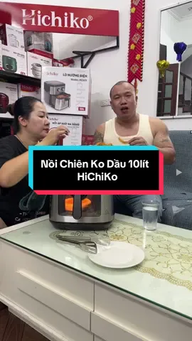 Nồi chiên ko dầu 10lít HiChiKo (HC-975) nồi cơ, có 2 núm vặn nhiệt độ và thời gian, rất dễ sử dụng và tiện lợi #dangdiep26488 #dangdiep1988 #hichiko #xuhuong #giaitritiktok 