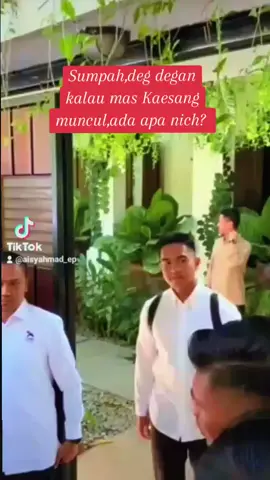 # sumpah, deg degan kalau mas kaesang muncul, ada apa nich  ? owh.. itu tuh tas nya mas kaesang