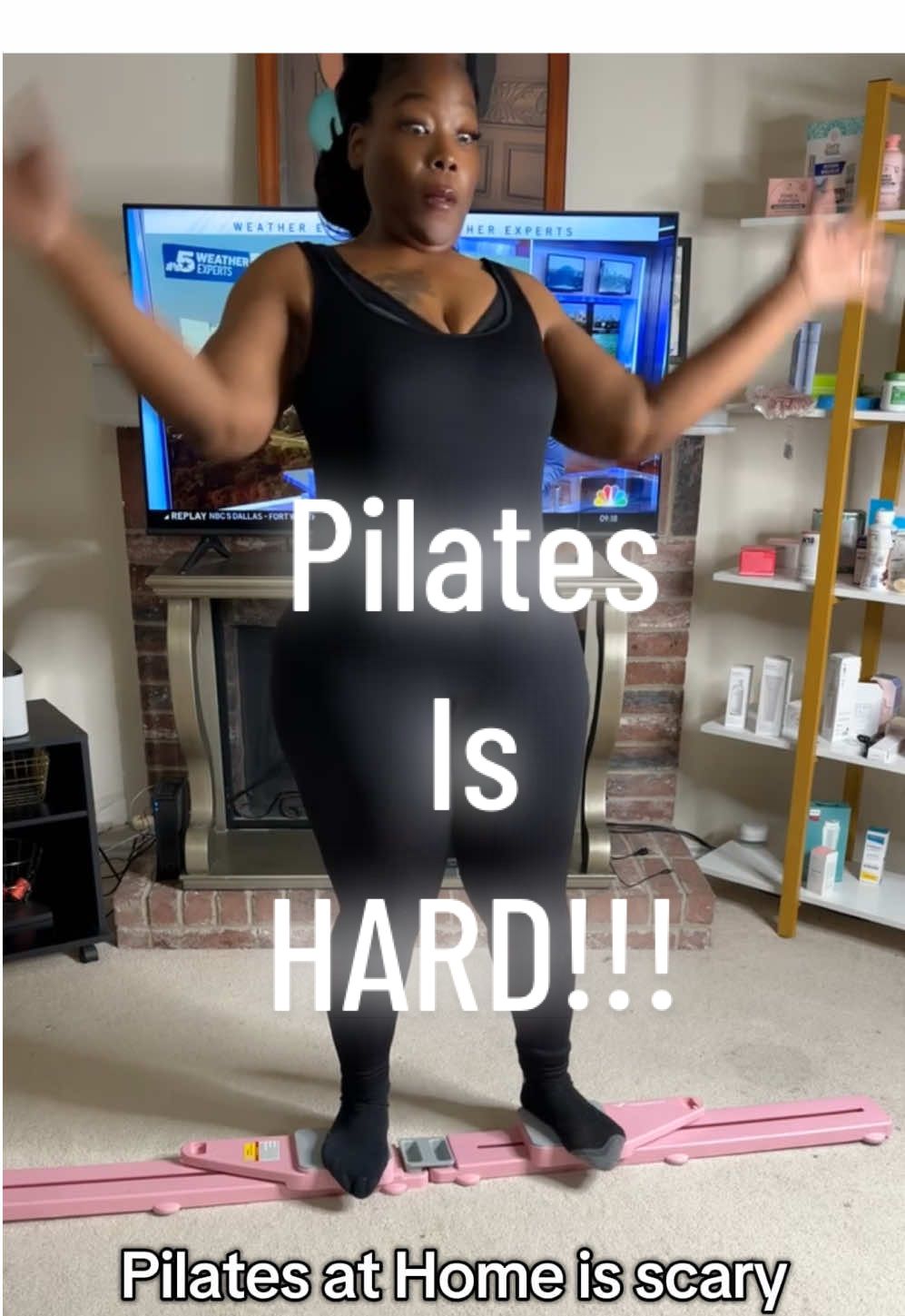 Pilate is scary but building a core is the goal #pilate #pilates #pilatesworkout #pilateslovers @Merach fitness 