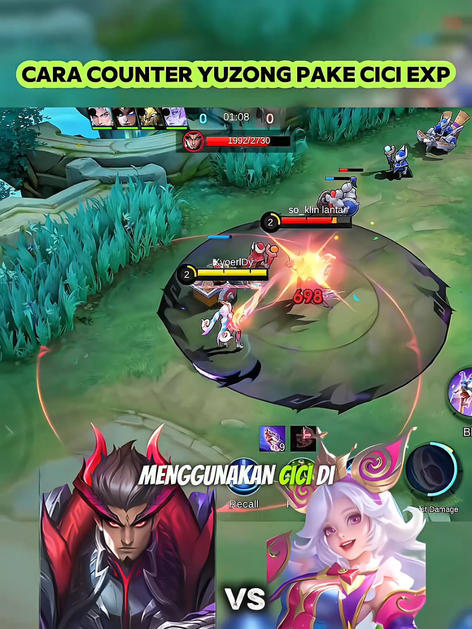 Cara counter yuzhong pake cici explane #NEXTJagoanMabar #MLBBNEXT2025 #MLBB 