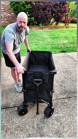 My new favorite muscle. The wagon hauls all the groceries, camping gear and garden supplies in one trip.#vevor #Home #homeimprovement #tips #wagon @Vevor_US 