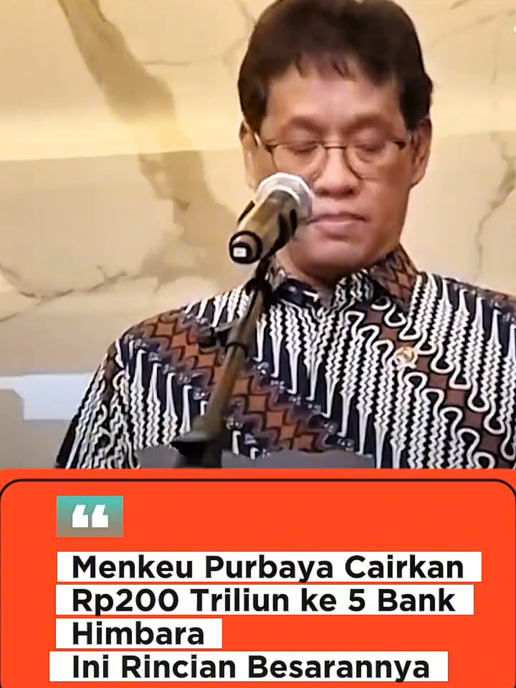 Purbaya merinci, besaran dana pemerintah sebesar Rp200 triliun tersebut akan disalurkan kepada PT Bank Mandiri Tbk, PT Bank Rakyat Indonesia Tbk (BRI), PT Bank Negara Indonesia Tbk (BNI), PT Bank Tabungan Negara Tbk (BTN), dan PT Bank Syariah Indonesia Tbk (BSI). Adapun jumlah nominal yang dikucurkan ke lima bank tersebut berbeda-beda. #beritaterkini #mentri #keuangan #indonesia🇮🇩 #kabinetmerahputih 