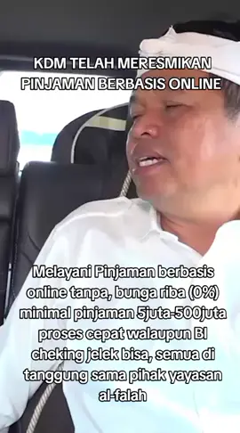 Alhamdulillah kang Dedi Mulyani telah meresmikan pinjaman dana online tanpa bunga #pinjamanonline 