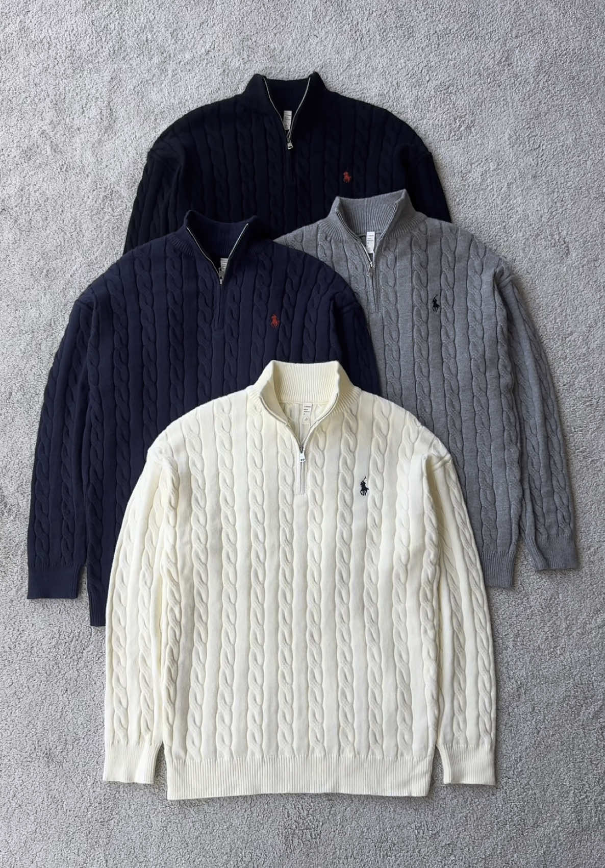 Cable Knit Sweaters Available In 4 Different Colors. Size: M,L,XL. #dmenverse #oldmoneyoutfits #sweater #dashain 