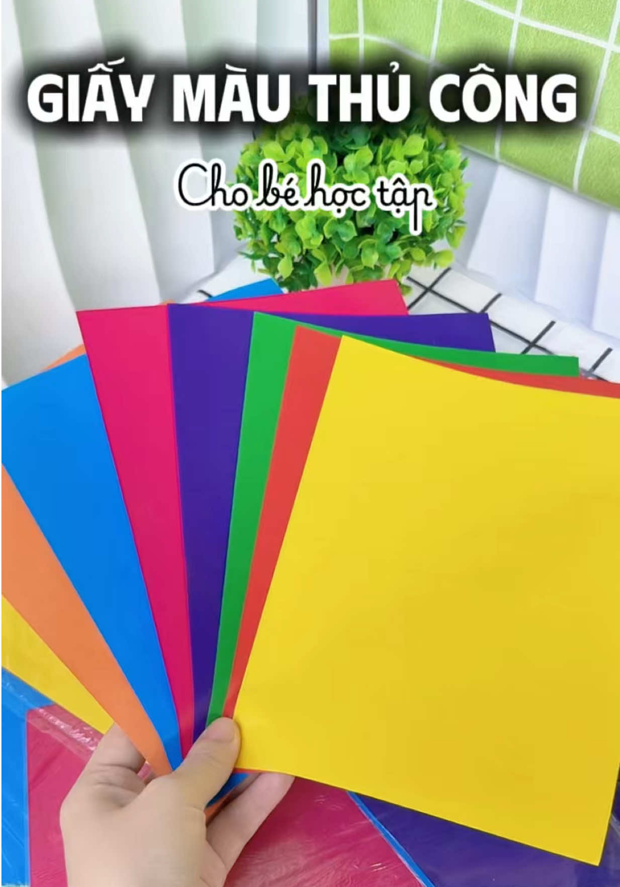 Trả lời @@thanh 96 Xấp 70 tờ giấy màu thủ công cho bé học tập giá chỉ 21k @Em Thuý gia dụng #emthuygiadung #giaymau #giaymauthucong #dodunghoctap 