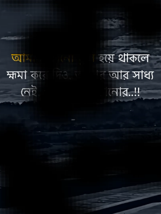 আমার আর সাধ্যে নেই তোমাকে বোঝানোর..!🥺💔🥀 #foryou #foryoupage #brokenheart #emotional #tiktok @♡নিখোঁজ♡ 