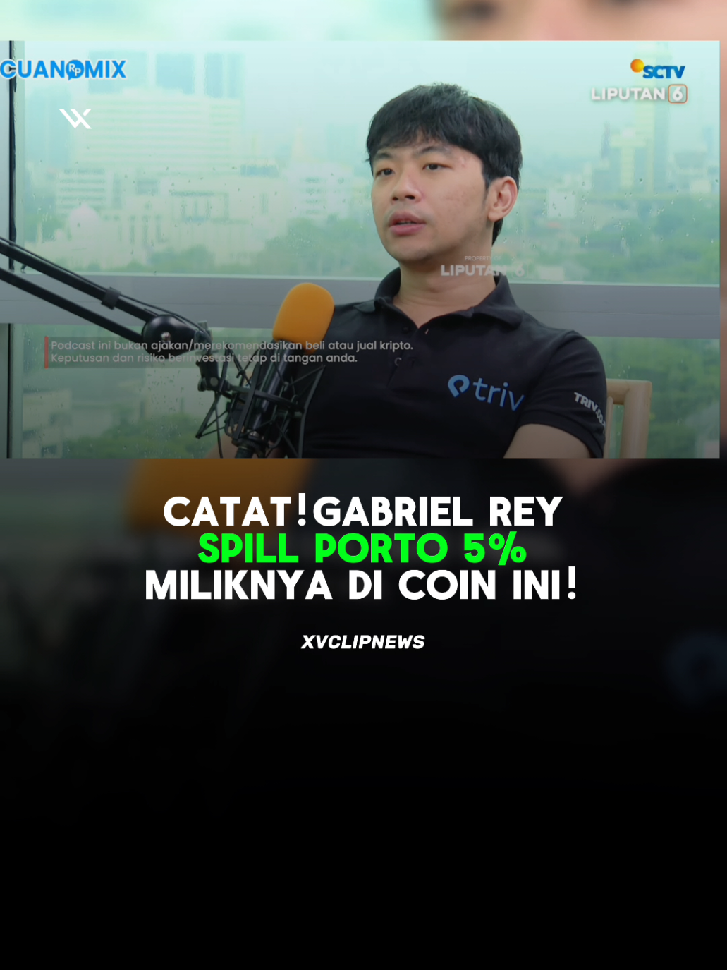 Gabriel Rey spill 5% porto miliknya Not Financial Advice ⚠️ For Education Content ⚠️ #cryptowave #triv #gabrielrey #tiktokeducation #dyor 