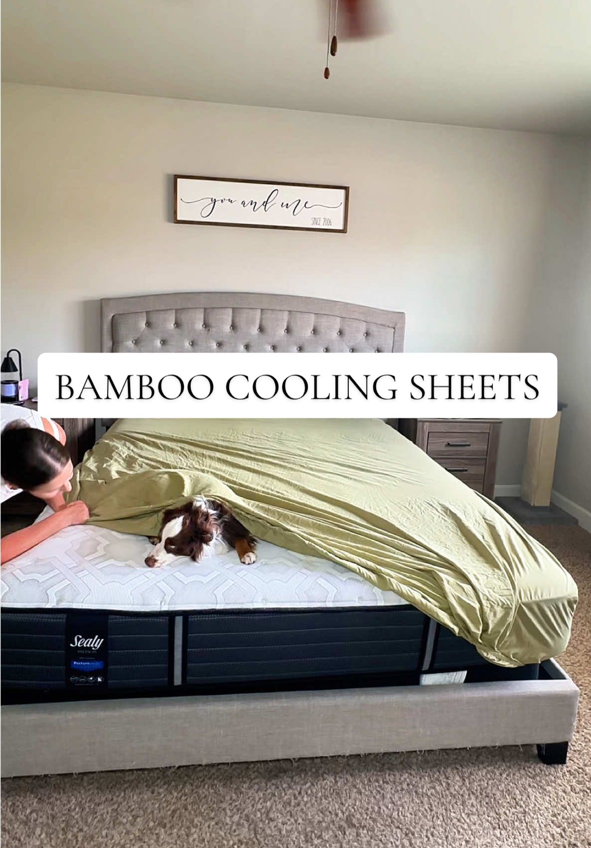 Wait…. What? Sheets that actually keep you cool at night?! These bamboo cooling sheets are softer than cottons and totally game-changing #coolingsheets #bamboocoolingsheet #bamboosheets #tiktokshoprestock 