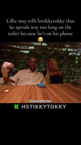 Lillie may tells hstikkytokky that he spends way too long on the toilet because he’s on his phone 😂 #fyp #hstikkytokky #hstikkytokkyclips #viralditiktok #hstikkytokkylive @hscroctokky 