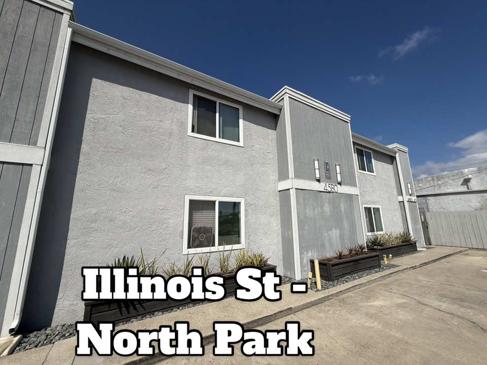North Park Living! 1 bed 1 bath  📍 4580 Illinois St, San Diego, CA 92116 $1,999/month ✅ North Park living; close to University Heights & Kensington  ✅ upper floor unit ✅ spacious living room and bedroom ✅ stainless steel kitchen appliances ✅ A/C ✅ on-site laundry facility  🐾 pet friendly with deposit and monthly pet rent 🅿️ one assigned parking space Requirements:  💰 income 2.5x rent Credit score >650 No prior eviction record #sandiegoapartments #sandiegorentals #sandiegoliving #sandiegorealestate 	#sandiegohomes    