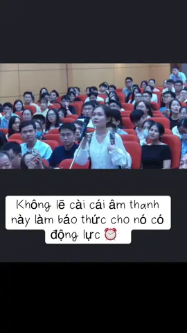Không lẽ cài cái âm thanh này làm báo thức cho nó có động lực ⏰   Chuẩn tiếng gọi của tri thức #tiktok #bsnt #daihocyhanoi 