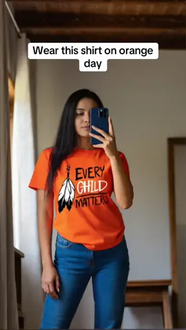 Orange day shirt #eveychildmatters #orangeday #indigenous #nativetiktok #orangeshirtday 