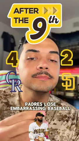 Padres lose. The continuation of embarrassment. Follow ya boy 👉 @friarfieldtalk for unfiltered content💛 ✨Stay Vibrant Friar Faithful💛✨ #padres #baseball #MLB #sandiego #keepthefaith   