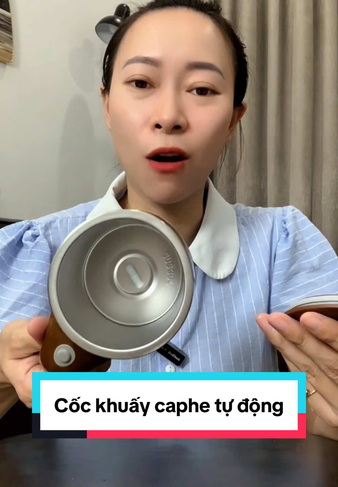 Cốc khuấy cà phê tự động #nhacuadoisong #review #giadungtienich #cocuongcafe #caphe 