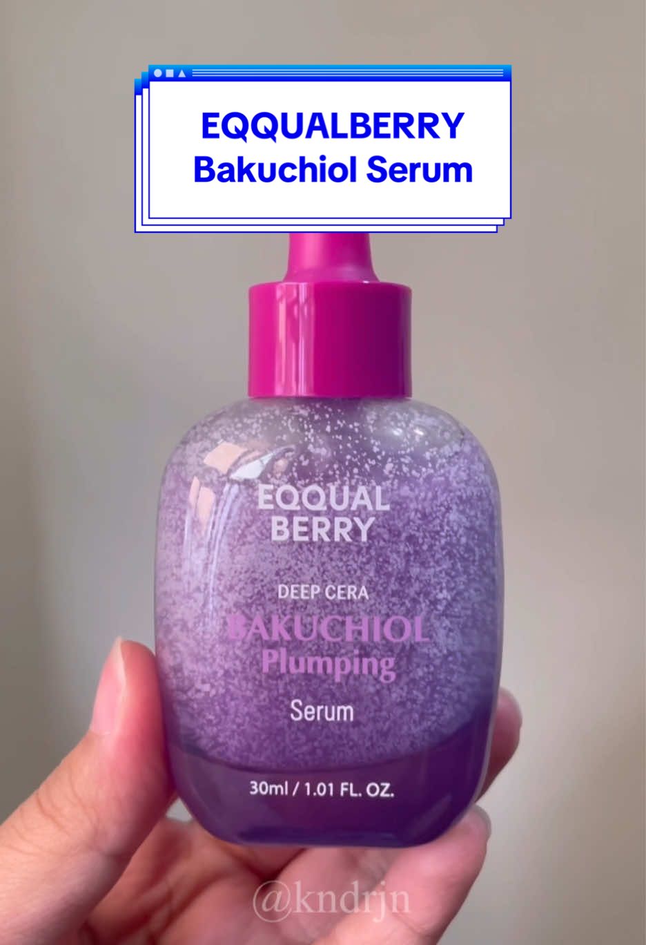 Honest review of EQQUALBERRY Bakuchiol Plumping Serum from @SUI SUI: Source of K-Beauty PH  ✨5000 ppm of bakuchiol (retinol alternative) ✨Niacinamide ✨5 types of Ceramides My first impressions: ☁️Absorbed by skin in a minute ☁️Gentle than retinol ☁️No breakout or purging💅 ☁️Non-drying ☁️Minimal smell #eqqualberry #bakuchiol #honestreview #paydaysale #koreanskincare 