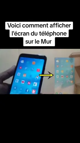 Comment afficher l'écran du téléphone sur le Mur #afficher_ecranMur #ecran_Mur #projecter_ecran #Mur_ecran 