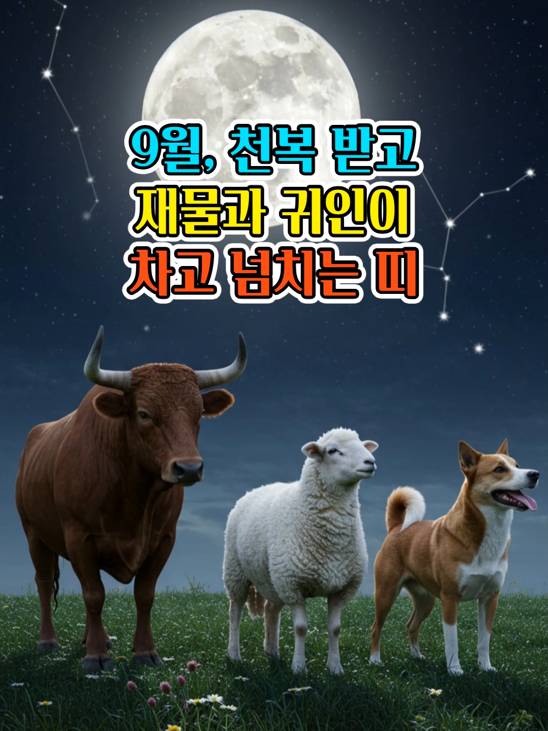 [9월 천복 리포트] “소띠·양띠·개띠, 복주머니를 잡는 자만 인생이 뒤바뀐다!” #돈복 #금전운 #로또1등 #사주풀이 #사주명리 #사주 #재물운 #대운 #풍수 #풍수인테리어 #띠별운세