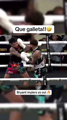 Bryant myiers vs ovi 🔥🔥🤣 que galleta 🤣 #pelea #velada #bryantmyers #ovi #parati 