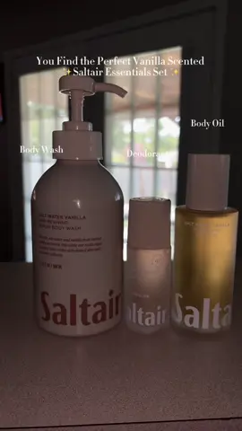 Saltair Vanilla Body Essentials Set ✨🤎🍂 #spotlightfinds #saltairbody #fyp #tiktokshopfinds #bodycare 