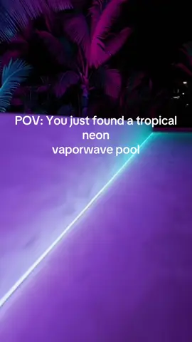 If you want to see more of the pool and malls and other areas, I post daily 💜 #vaporwave #dreamcore #neon #pool 