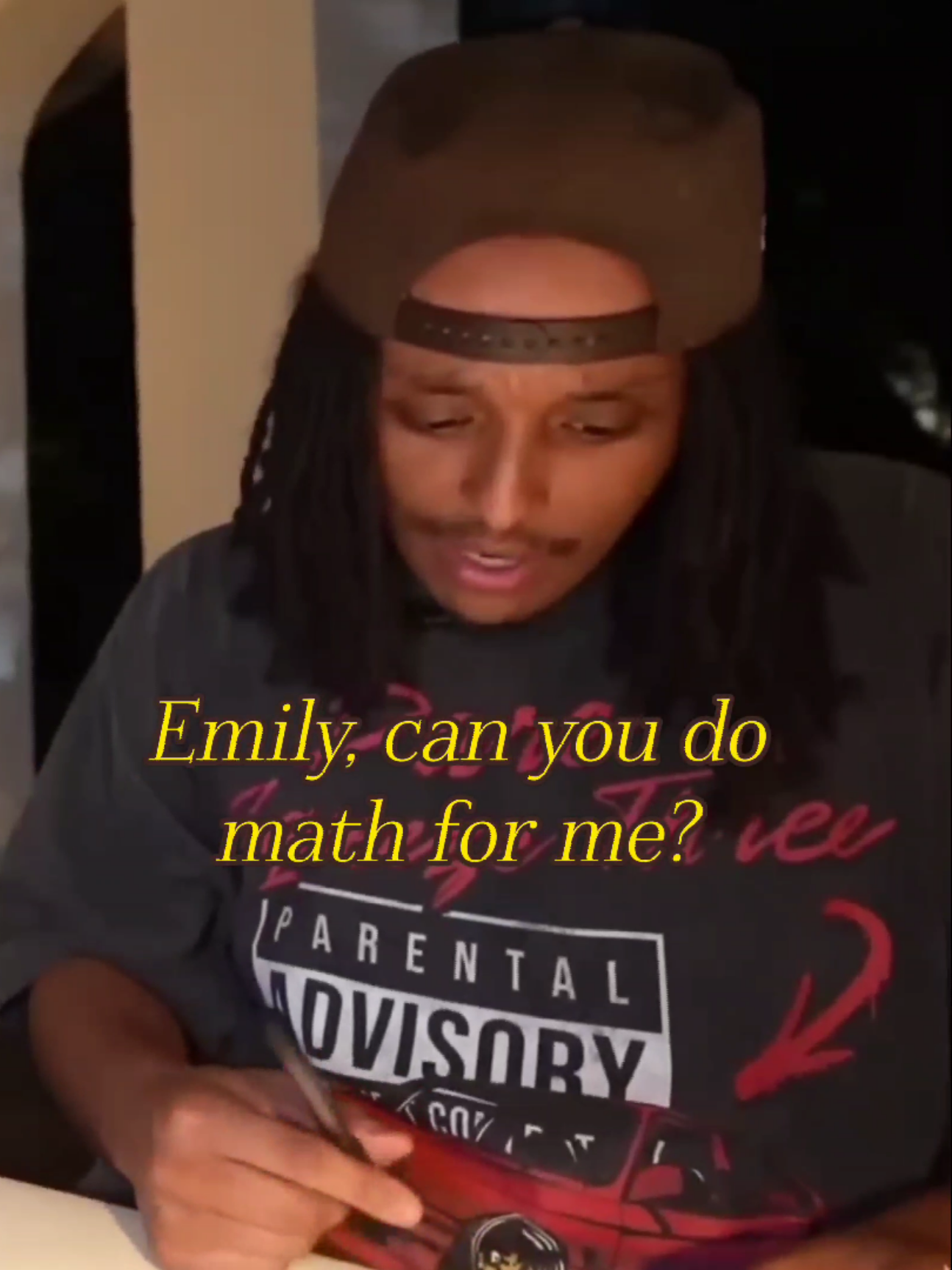 his personal calculator ➕ #extraemily #emily #agent00 #emgent #fyp 