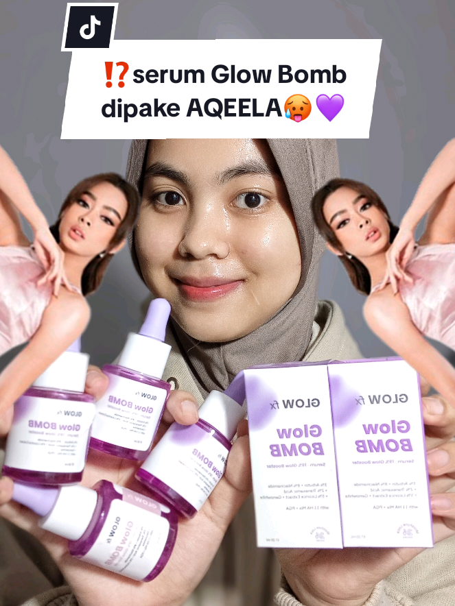 Little Girl pake serum Glow Bomb⁉️ #serum #glowbomb #darkspot #breakout #aqeelacalista 