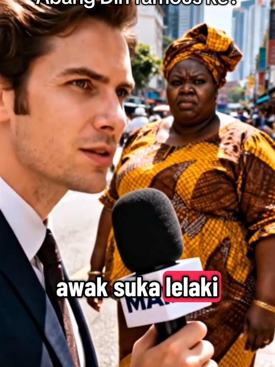 Abang Din famous ke? #funny #interview #fyp #viral 