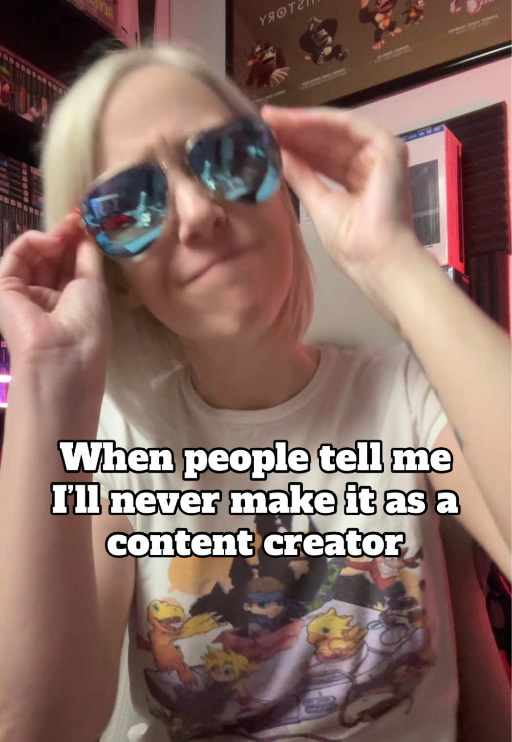 They swore I’d never make it as a content creator… watch me prove every single one of them wrong. 💀👾 #retrogaming #contentcreator #provethemwrong #GamerGirl #gamingcommunity 