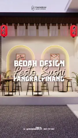 intip bareng yuk konsep design dari resto Sushi di Pangkalpinang🤩 yuk kita bongkarrr🚗💨 #restoran #designresto #designruangan #design #designinterior
