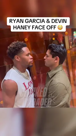 Ryan Garcia faces off against Devin Haney 😳🥊 Rematch on the way?  #ryangarcia #devinhaney #boxing #sports #fyp 