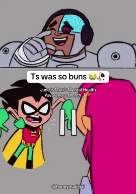This looks like something Robin would actually do LMAO Original audio by macdannyyy •• #TTG #teentitansgo #cyborg #robin #starfire 