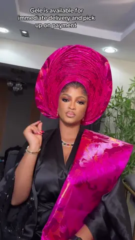 gele is available for immediate delivery and pickup  Send WhatsApp message: 07011196007 ❌❌❌❌  I don’t rent out gele  ✅✅✅✅ I only sell gele 