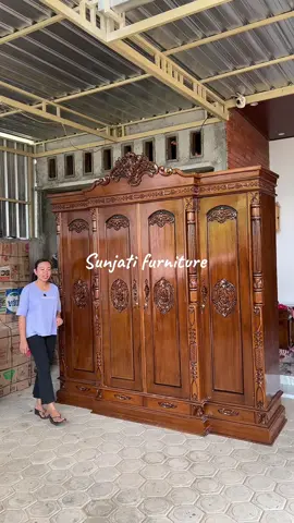 Lemari cinta 4 pintu  Bahan kayu jati  Pesanan dati lampung barat  #asahan #medan #aceh #labuhanbatu #lampung 