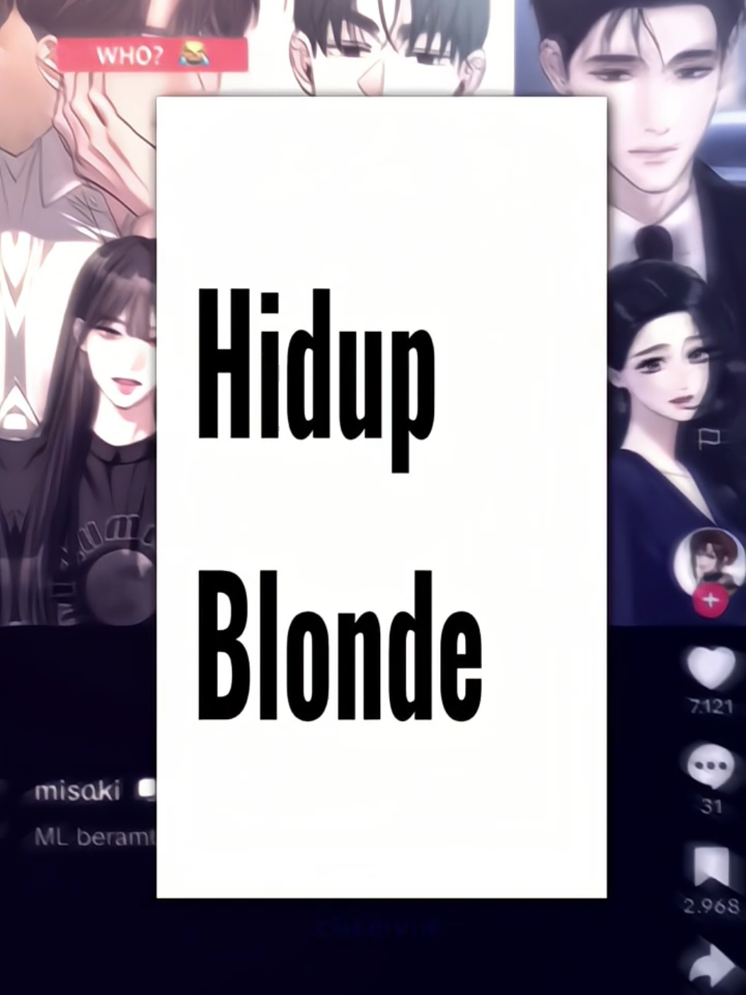 gue bikin vt ini buat ngasih tau para readers yang belum baca manhwa nya... jangan mau KETIPU. ML udah resmi di umumin sama author langsung di ch 98 ya guys!, sebenarnya gausah di umumin juga gapapa karena udah jelas 100% ML tuh si blonde🤭😹 ❀•°•═════ஓ๑♡๑ஓ═════•°•❀ ⚠️konten ini tidak ada maksud untuk merendahkan para ML berambut hitam di vt tersebut. vt ini hanya terfokuskan untuk SML yang di cap sebagai ML, konten ini untuk memberitahukan kepada readers agar tidak termakan berita/konten palsu tersebut.⚠️ #hanjeongwoon #leedakyung #undercoverchaebolhighschool #manhwa #webtoon #manhwaedit #webtoonedit #manhwareccomendation #webtoonrecommendation #ethercreator #fyp #foryou #foryoupage #masukberanda #4u #4upage #xybca #fypシ #fypage #ml #hoax #information #untukmu #readers 