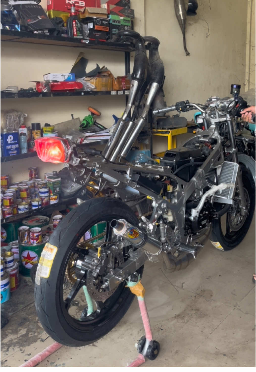 Part 2 cek sound ninja hatori🥷💨🤙 Rs1 x hby  #hbyracing🇹🇭 #kawasaki #ninjass #superkips #fyp 