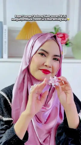 Kolong hijab bunga kamboja mewah isi 4 mix anting klip flowers klyang aku pake KH 4 . Hijab instan shimmer angelic  .mau di spill? Follow & join live setiap hari #fyp #kolonghijab #flowers #aksesoris  #hijab 