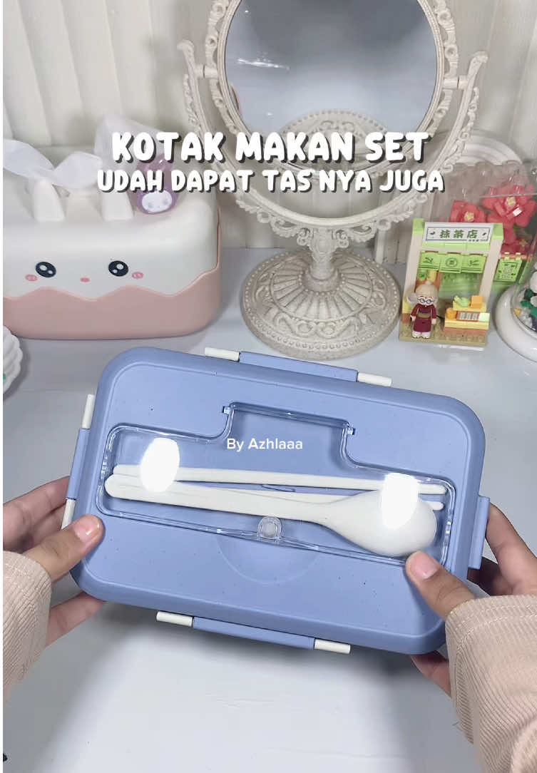 Beli kotak makan free tas nya #lunchbox #tempatmakan #kotakmakan #taskotakmakan #2in1 