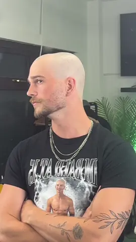 He asked to go bald😂🥀 Oh wait he wasn’t joking… #johnydownes#bald#haircut