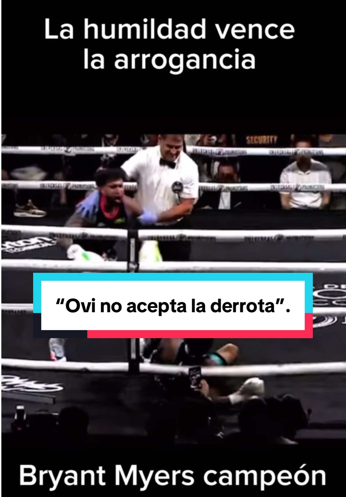 Después de tanto presumir en sus redes “Ovi” pierde en la velada boxística #bryantmyers #ovi #eeuu #boxeo #historia 