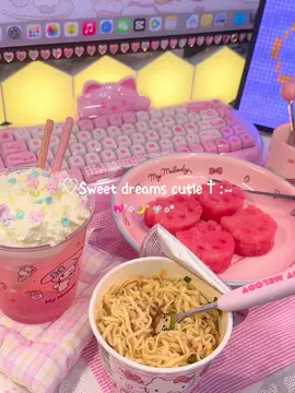 First pinky night vlog 🎀✨   Cozy snack time with ramen 🍜, watermelon 🍉 & a dreamy pink drink 💗   Just wanna share some fluffy kawaii vibes before bed 🌙🫧   Hope it makes your night a little sweeter 💖🐱🌸   #pinknight   #kawaii   #cutefood   #nightvlog   #cozyvibes 