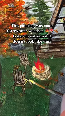 Autumn Landscape painting tutorial #autumnal #stepbysteptutorial #acrylicpainting #iloveautumn #fyp 