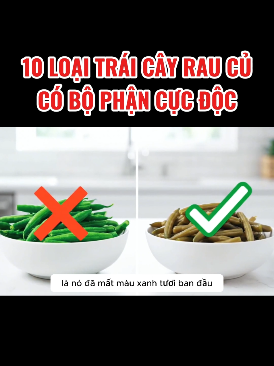 10 loại trái cây rau củ có bộ phận gây nguy hiểm cho sức khỏe #suckhoe #anuonglanhmanh 