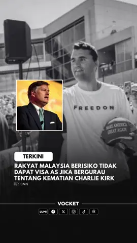 Timbalan Setiausaha Negara AS berkata bahawa warga asing yang bergurau atau memandang remeh kematian Kirk akan dikenakan tindakan. Di akaun X beliau, Christopher Landau menekankan bahawa warga asing yang mengagungkan keganasan atau kebencian tidak dialu-alukan di negara itu. Beliau menambah bahawa pegawai konsular telah diarahkan untuk mengambil “tindakan sewajarnya” terhadap mereka yang dilihat “memuji, membenarkan, atau bergurau mengenai kematian Kirk” secara dalam talian. 